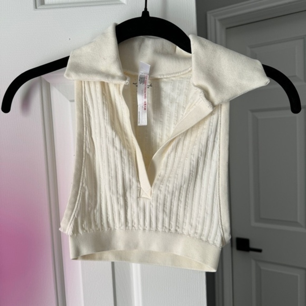 Urban Outfitters Cropped Collared Top